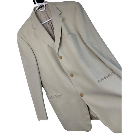 VTG Hugo Boss Saks Size 46L Wool 3-Button Single Breast Sport Coat USA 7533 Men - Picture 7 of 14